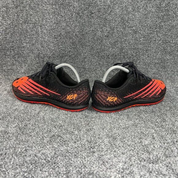 New Balance XC 7 v3 Track Spikes Men's 8 Black Orange Running Cross Country Shoe - Picture 7 of 12